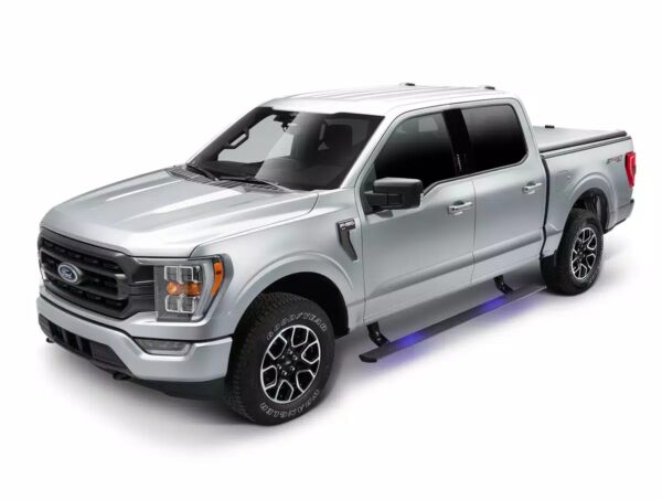 Ford F150 LIGHTNING 2022-2024 ELECTRIC| LIMITED 2021-2024 V6 3.5 Ecoboost PowerStep™ Cab Length Black Running Boards AMP Research - 76252-01A - Image 2