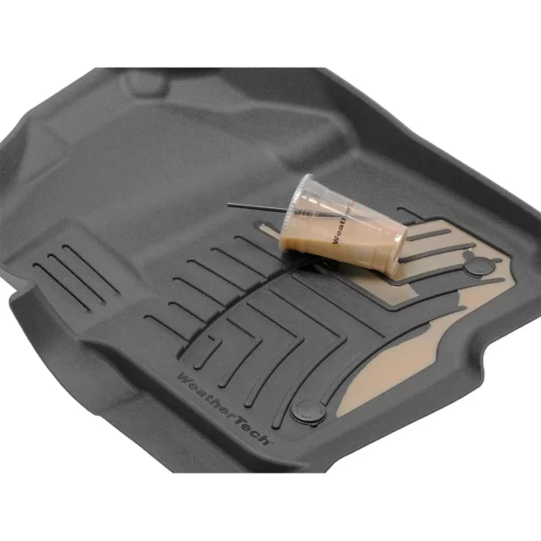 JEEP JT GLADIATOR 19-23 V6 3.6 DigitalFit™ 1st & 2nd Row Black Molded Floor Liners Weathertech - 441313-1-4 - Image 6