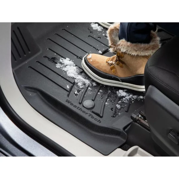 JEEP JT GLADIATOR 19-23 V6 3.6 DigitalFit™ 1st & 2nd Row Black Molded Floor Liners Weathertech - 441313-1-4 - Image 8