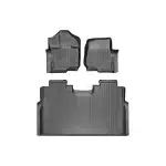 Ford F150 RAPTOR 17-24 V6 3.5 Ecoboost DigitalFit™ 1st & 2nd Row Black Molded Floor Liners Weathertech - 44697-1-2