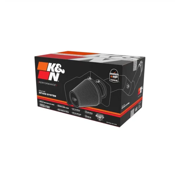 RAM 1500 CLASSIC 09-23 V8 5.7 AirCharger® High-Density Polyethylene Black Cold Air Intake System with Red Filter K&N - 63-1561 - Image 4