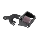 Ford F150 LIMITED 21-24 V6 3.5 Ecoboost| RAPTOR 17-24 V6 3.5 Ecoboost AirCharger® High-Density Polyethylene Black Cold Air Intake System with Red Filter K&N - 63-2599