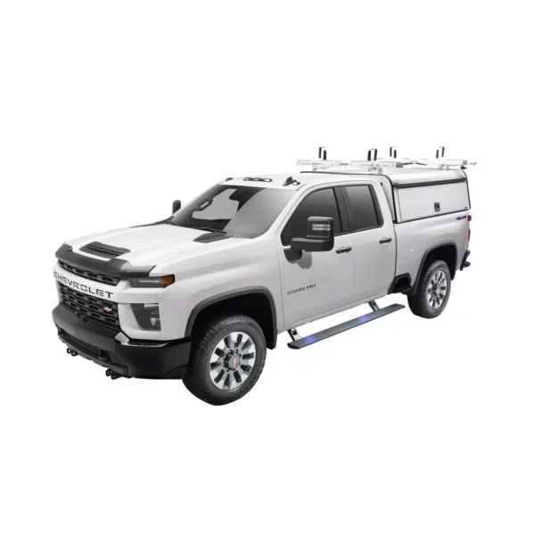 Gmc Sierra & Chevy Silverado+19 PowerStep™ Cab Length Black Running Boards AMP Research - 76255-01A - Image 2