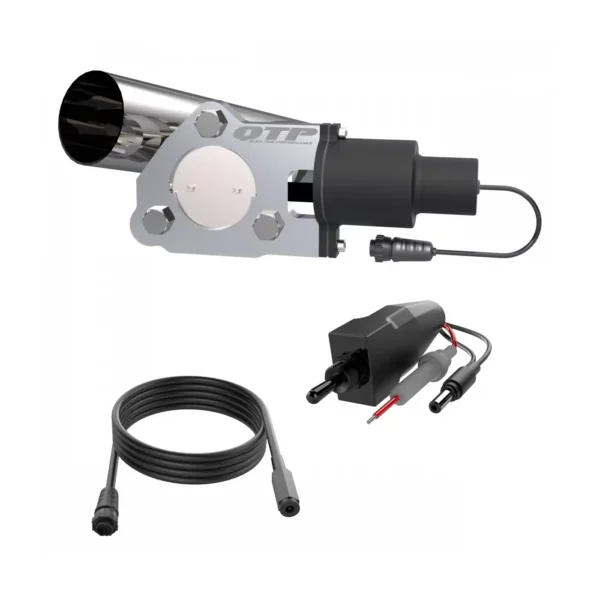 WRANGLER JK 06-18 V6 3.6 Electric Exhaust Cutout Valve Combo Kit 2.50 Inch - Aircraft Aluminum Body QTP - QTEC25CP - Image 7