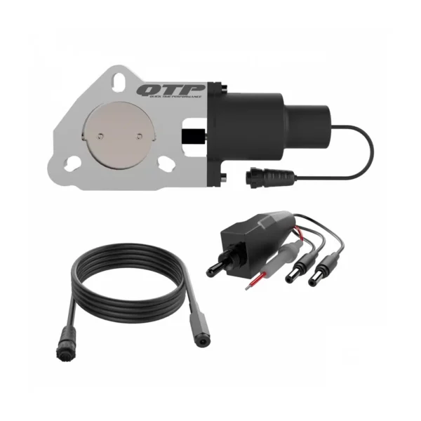 WRANGLER JK 06-18 V6 3.6 Electric Exhaust Cutout Valve Combo Kit 2.50 Inch - Aircraft Aluminum Body QTP - QTEC25CP - Image 5