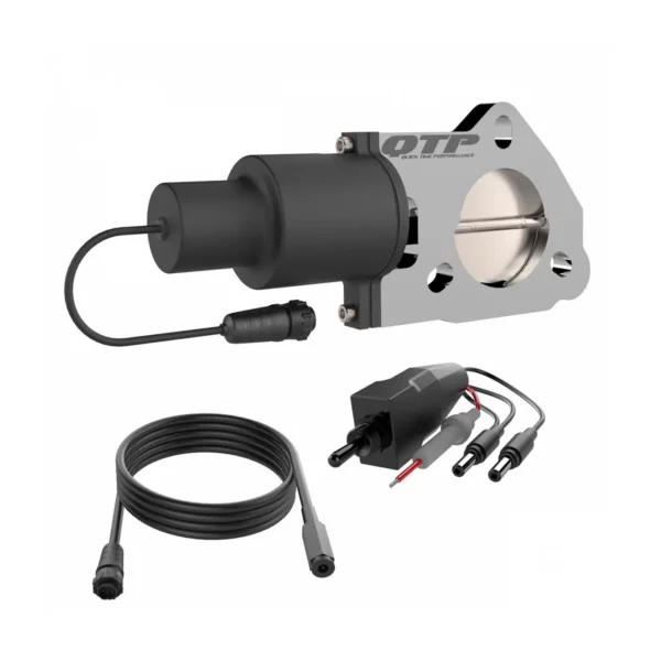 WRANGLER JK 06-18 V6 3.6 Electric Exhaust Cutout Valve Combo Kit 2.50 Inch - Aircraft Aluminum Body QTP - QTEC25CP - Image 4