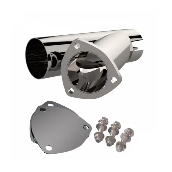 JT GLADIATOR 19-23 V6 3.6 Exhaust Cutout Valve Combo Kit 3.00 Inch - Aircraft Aluminum Body QTP - QTEC30CP - Image 6