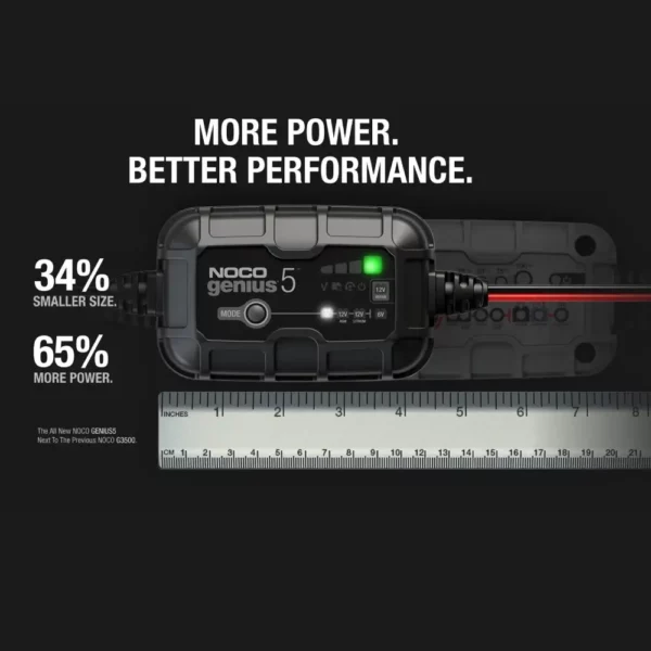 Amp Battery Charger, Battery Maintainer, and Battery Desulfator Noco - GENIUS5 - Image 3