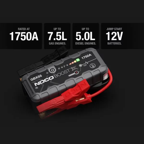 1750 Amp UltraSafe Lithium Jump Starter Noco - GBX55 - Image 2