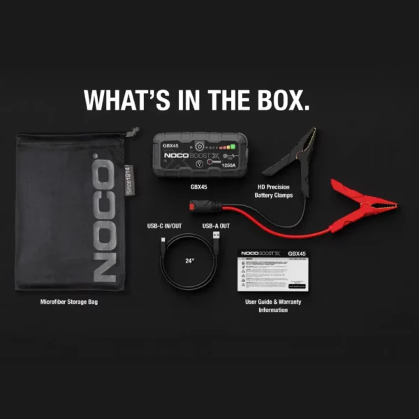 1250A12V UltraSafe Lithium Jump Starter Noco - GBX45 - Image 10