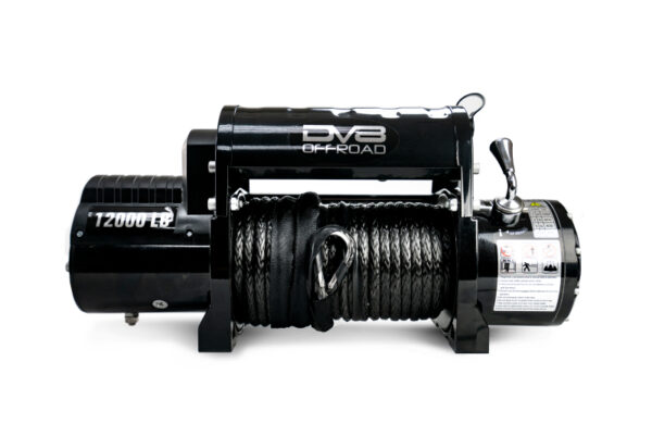 12000 LB Winch w/ Synthetic Line Wireless Remote - Black DV8 Off Road - WB12SR - Image 8