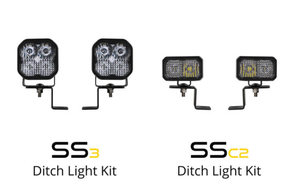 F150 LIMITED 21-24|PLATINUM 17-24|TREMOR 21-24 SSC2 Stage Series Backlit Ditch Light Kit - Pro White Combo Diode Dynamics - DD7367 - Image 2