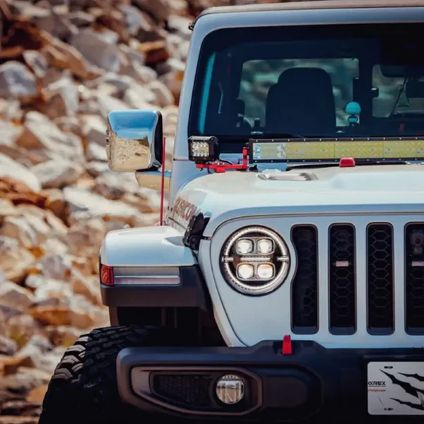 18-23 Jeep Wrangler JL/Gladiator JT LED Proj Headlights Black Alpharex - 880868 - Image 9