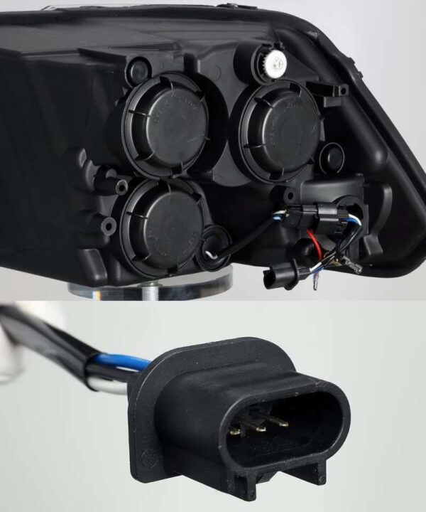 RAM 1500 CLASSIC 09-23 V8 5.7 LUXX Proj Headlight Plnk Style Jet Blk Alpharex - 880540 - Image 2