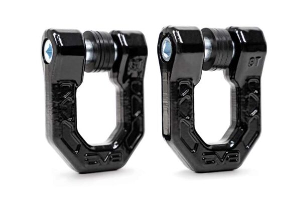 Elite Series D-Ring Shackles - Pair (Black) DV8 Off Road - UNSK-01BL - Image 3