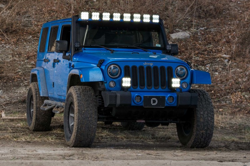 WRANGLER JK 06-18 V6 3.6 SS5 Sport CrossLink Windshield - White Combo Lightbar Kit Diode Dynamics - DD7224 - Image 4