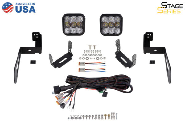 WRANGLER JK 06-18 V6 3.6 SS5 Bumper LED Pod Light Kit - Sport Yellow Driving Diode Dynamics - DD7286 - Image 9