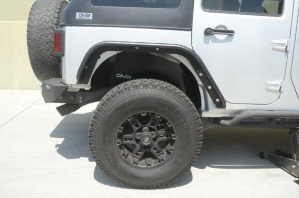 WRANGLER JK 06-18 V6 3.6 Rear Aluminum Inner Fender - Black DV8 Off Road - INFEND-01RB - Image 6
