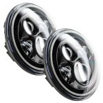 WRANGLER JK 06-18 V6 3.6 7in High Powered LED Headlights - Black Bezel - White SEE WARRANTY Oracle - 5769-001 - Image 3
