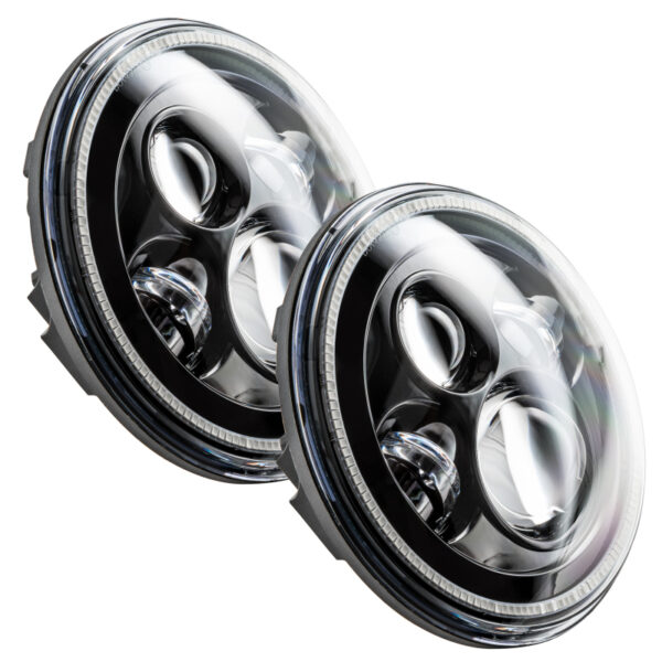 WRANGLER JK 06-18 V6 3.6 7in High Powered LED Headlights - Black Bezel - White SEE WARRANTY Oracle - 5769-001 - Image 3
