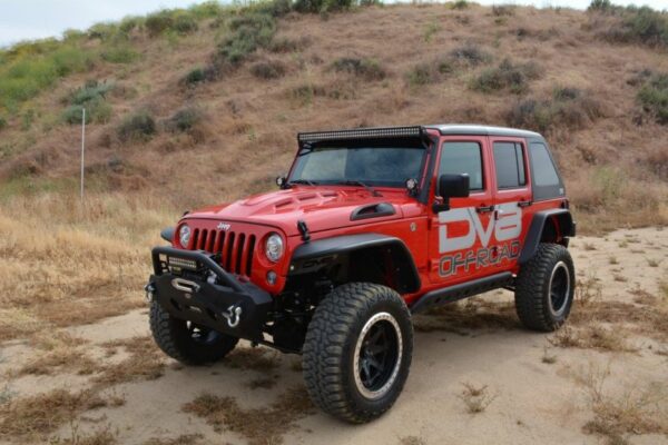 WRANGLER JK 06-18 V6 3.6 Metal Heat Dispersion Hood - Primer Black DV8 Off Road - HDMB07-02 - Image 3