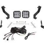 RAM 1500 NEW BODY 19-24 V8 5.7 SS5 Bumper LED Pod Light Kit Sport - White Combo Diode Dynamics - DD7613