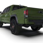 Toyota TACOMA 21-23 V6 3.5 Black Mud Flap w/ Army Green Logo Rally Armor - MF94-BLK-AGN - Image 2