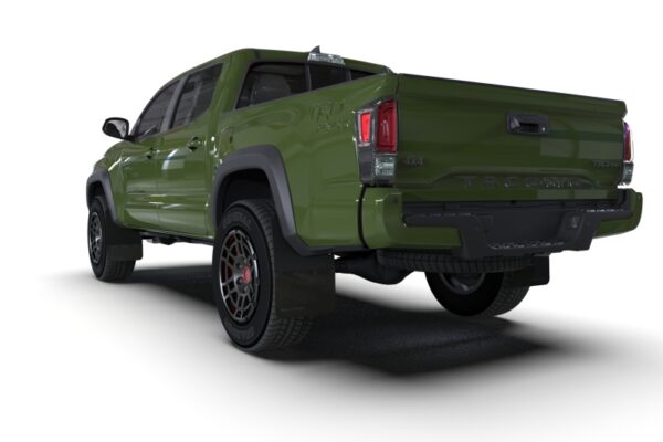 Toyota TACOMA 21-23 V6 3.5 Black Mud Flap w/ Army Green Logo Rally Armor - MF94-BLK-AGN - Image 2