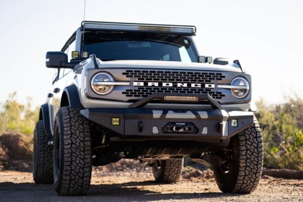 BRONCO SPORT 21-24 4L 2.0| 21-24 V6 2.7|BIG BEND 21-24 3L 1.5 Front Bumper Winch Capable w/ Optional Bull Bar/Aux Light Opening DV8 Off Road - FBBR-01 - Image 2