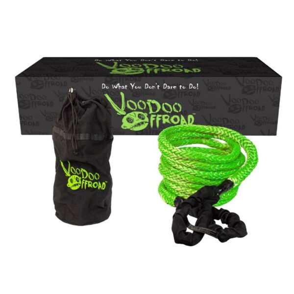 2.0 Santeria Series 7/8in x 30 ft Kinetic Recovery Rope with Rope Bag - Green Voodoo Off Road - 1300002A - Image 2