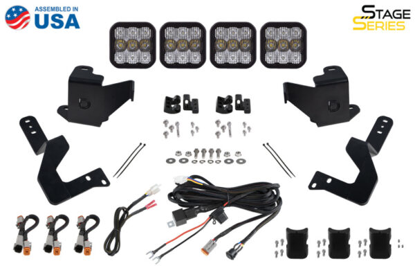Toyota TUNDRA +22 V6 3.4 SS5 Grille CrossLink Lightbar Kit - Yellow Pro Combo Diode Dynamics - DD7410 - Image 10