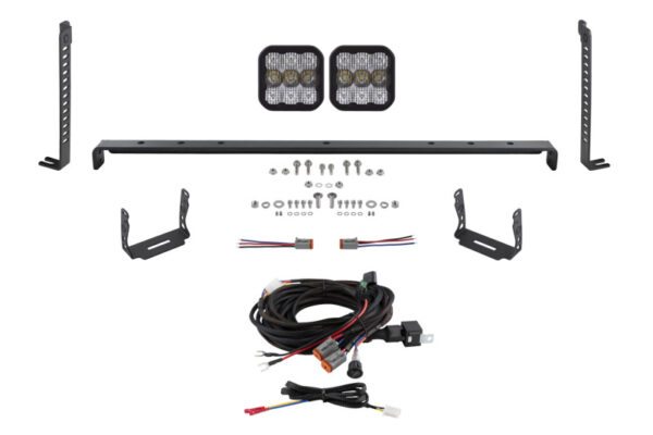 Toyota 4RUNNER 03-24 V6 4.0 SS5 Stealth Grille LED 2-Pod Kit Sport - White Combo Diode Dynamics - DD7534