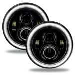 WRANGLER JK 06-18 V6 3.6 7in High Powered LED Headlights - Black Bezel - White SEE WARRANTY Oracle - 5769-001 - Image 2