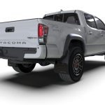 Toyota TACOMA 21-23 V6 3.5 Black Mud Flap w/ Army Green Logo Rally Armor - MF94-BLK-AGN - Image 3