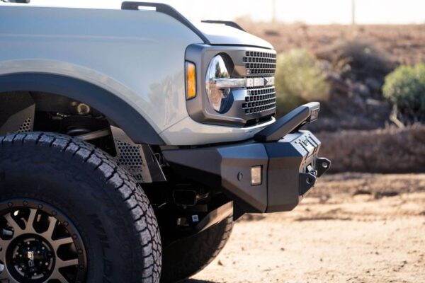 BRONCO SPORT 21-24 4L 2.0| 21-24 V6 2.7|BIG BEND 21-24 3L 1.5 Front Bumper Winch Capable w/ Optional Bull Bar/Aux Light Opening DV8 Off Road - FBBR-01 - Image 4