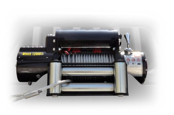 12000 LB Winch w/ Steel Cable Wireless Remote - Black DV8 Off Road - WB12SC - Image 4