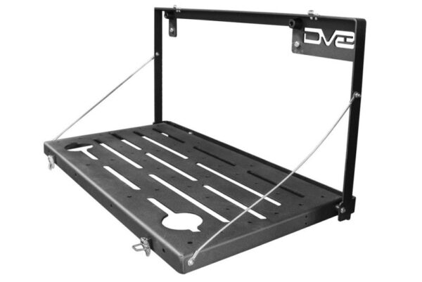 WRANGLER JL 2018-2024 L4 2.0| WRANGLER JL 2018-2024 V6 3.6 Tailgate Mounted Table (Trail Table) - Black DV8 Off Road - TTJL-01 - Image 2