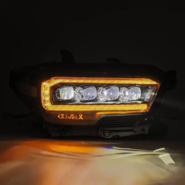 Toyota TACOMA 21-23 V6 3.5 NOVA LED Projector Headlight Plank Style Alpha Black w/Activation Light Alpharex - 880705 - Image 9