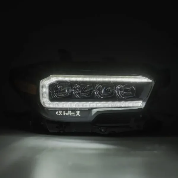 Toyota TACOMA 21-23 V6 3.5 NOVA LED Projector Headlight Plank Style Alpha Black w/Activation Light Alpharex - 880705 - Image 7