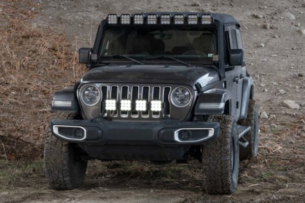 Wrangler JL +18 & JT SS5 4-Pod CrossLink Grille Lightbar Kit Pro - White Combo Diode Dynamics - DD7268 - Image 5