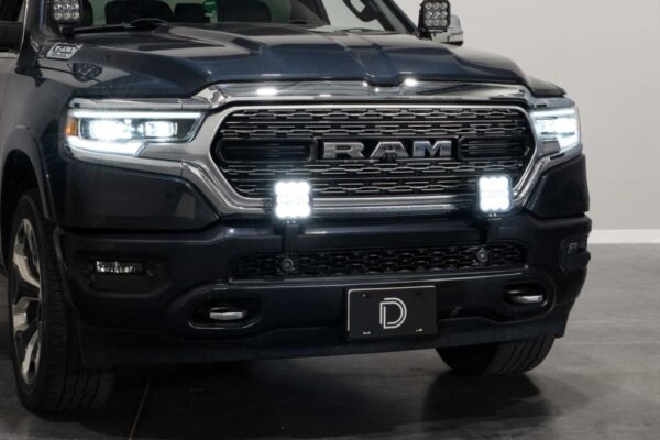 RAM 1500 NEW BODY 19-24 V8 5.7 SS5 Bumper LED Pod Light Kit - Yellow Pro Combo Diode Dynamics - DD7616 - Image 3