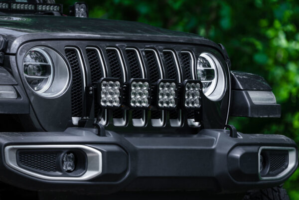 Wrangler JL +18 & JT SS5 4-Pod CrossLink Grille Lightbar Kit Pro - White Combo Diode Dynamics - DD7268 - Image 4