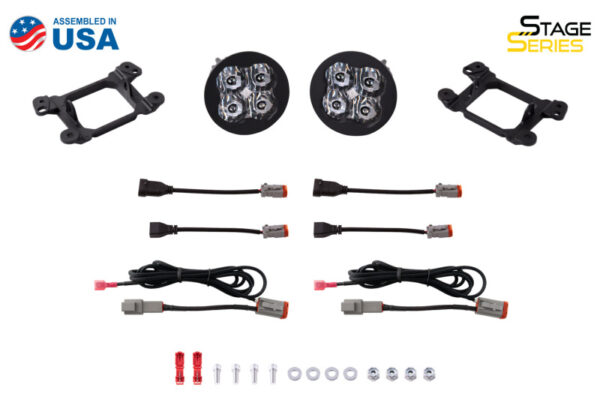 '+18 Wrangler JL & JT SS3 LED Fog Light Kit Pro Type Kit - White Diode Dynamics - DD6197 - Image 9