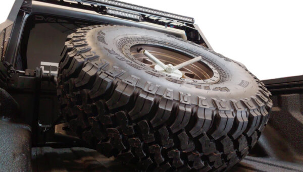 JT GLADIATOR 19-23 V6 3.6 In-Bed Adjustable Tire Carrier DV8 Off Road - TCGL-01 - Image 7