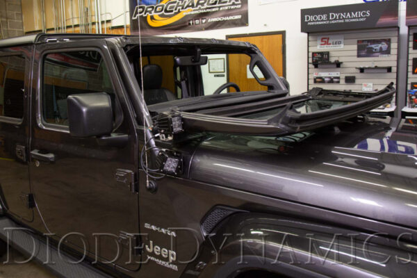 Wrangler JL +18 & JT SS3 Cowl LED Bracket Kit - White Sport Diode Dynamics - DD6553 - Image 7