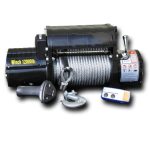 12000 LB Winch w/ Steel Cable Wireless Remote - Black DV8 Off Road - WB12SC - Image 2