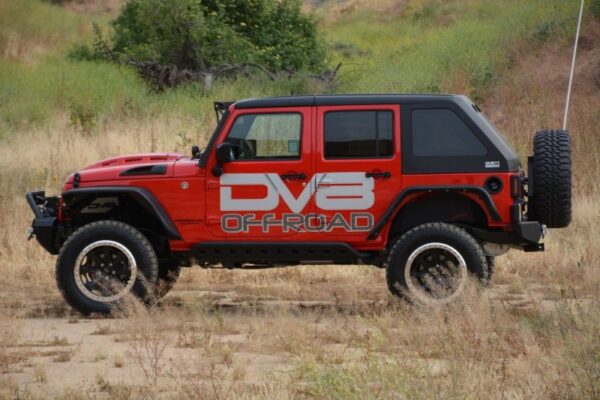 WRANGLER JK 06-18 V6 3.6 Metal Heat Dispersion Hood - Primer Black DV8 Off Road - HDMB07-02 - Image 6