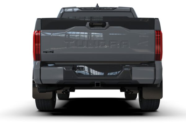 Toyota TUNDRA +22 V6 3.4 Black UR Mud Flap w/ Metallic Black Logo Rally Armor - MF110-UR-BLK-MBK - Image 2