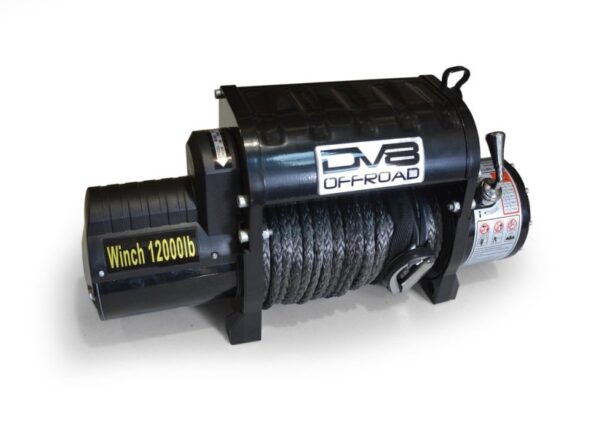 12000 LB Winch w/ Synthetic Line Wireless Remote - Black DV8 Off Road - WB12SR - Image 2
