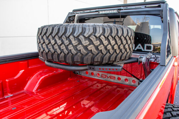 JT GLADIATOR 19-23 V6 3.6 In-Bed Adjustable Tire Carrier DV8 Off Road - TCGL-01 - Image 6